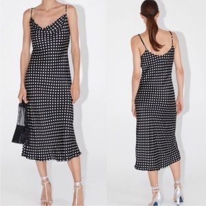 Zara polka dot cow kick dress